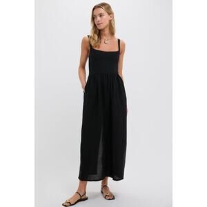 EMERSON FRY Black Jour Maxi Dress Size L NWT Retail $288 Tuckernuck